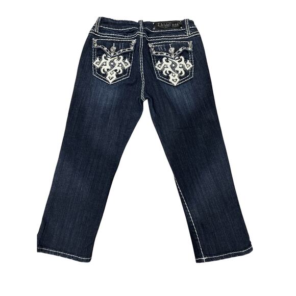 LA Idol USA Jeans Blue Bootcut Embellished Denim Women's Size 9 W: 32 L: 18 - Picture 13 of 16